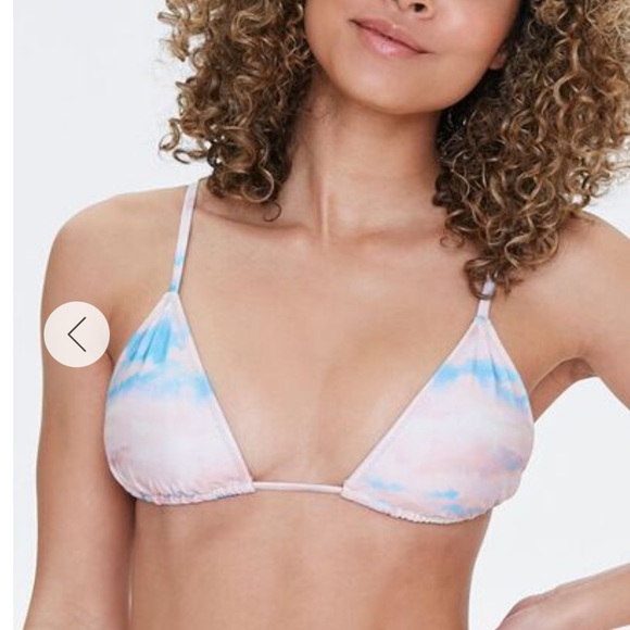 Forever 21 Cloud Wash Triangle Bikini Top Large - Picture 2 of 10